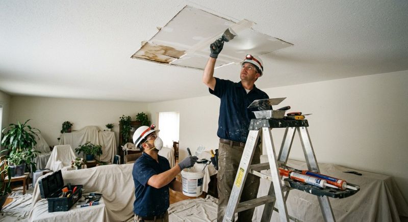 Replace Stained Acoustic Tiles