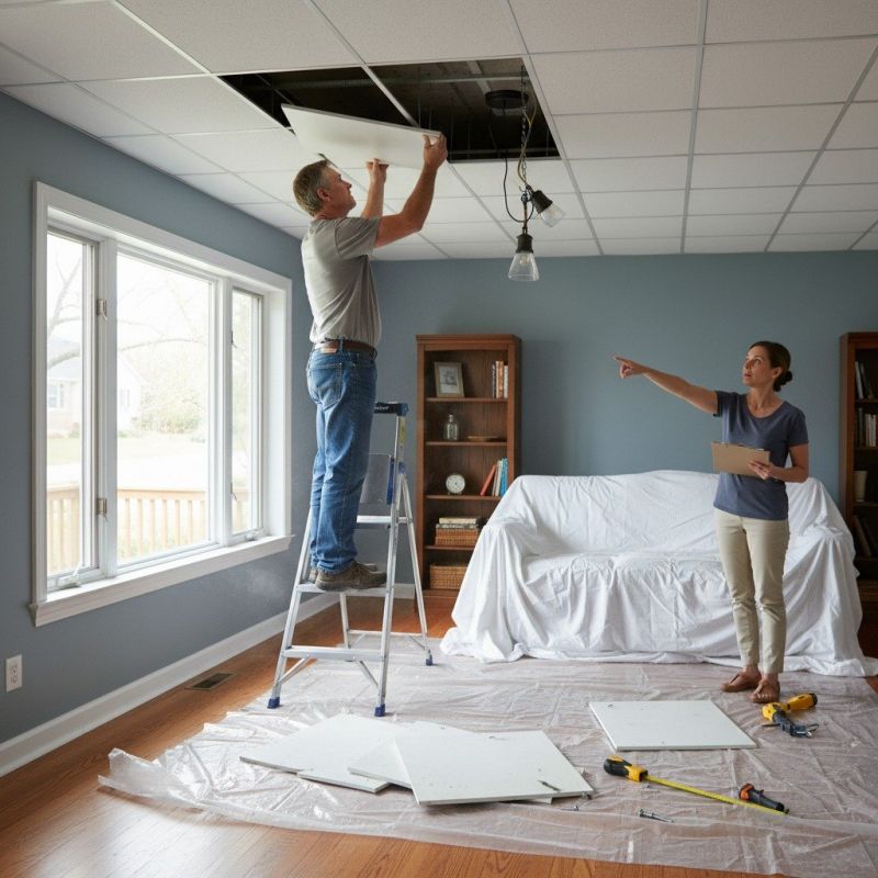 Acoustic Ceiling Tiles Repair