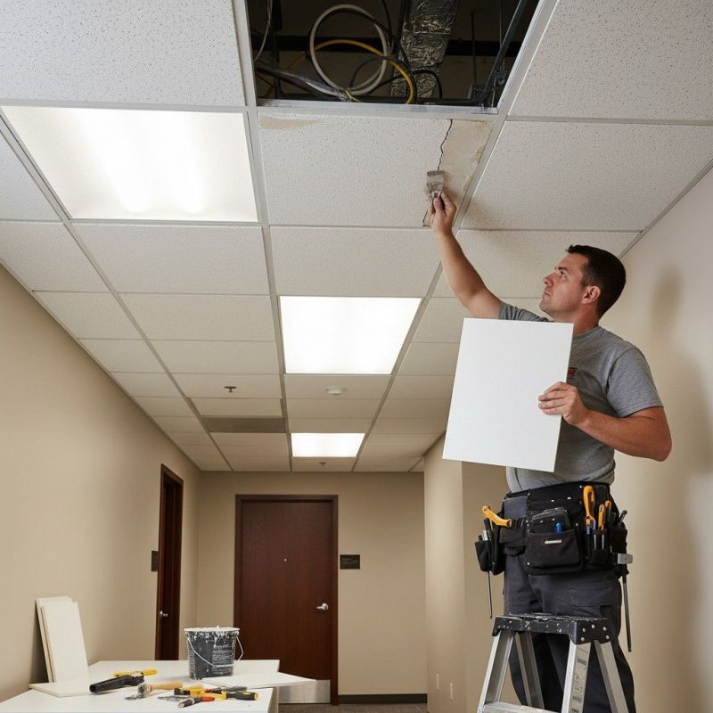 Acoustic Ceiling Tiles Repair