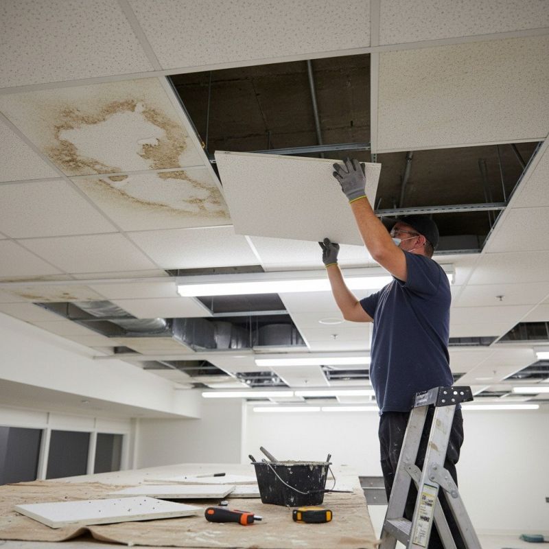 Acoustic Ceiling Tiles Repair