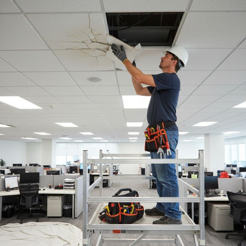Acoustic Ceiling Tiles Repair