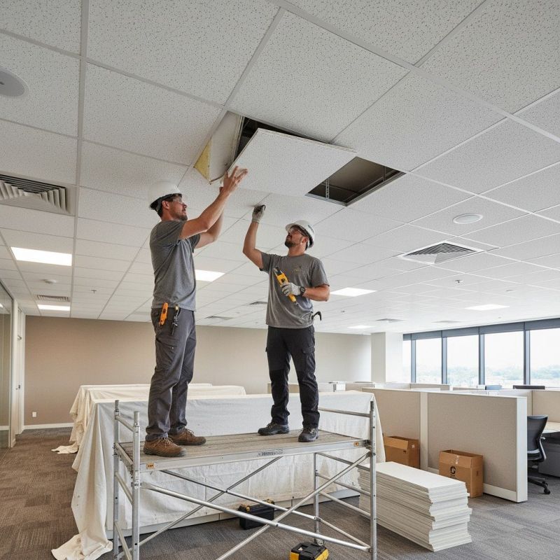 Acoustic Ceiling Tiles Repair