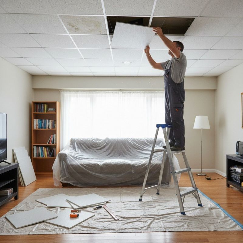 Acoustic Ceiling Tiles Repair