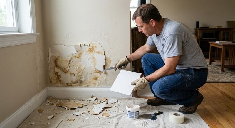 Repair Dented Drywall