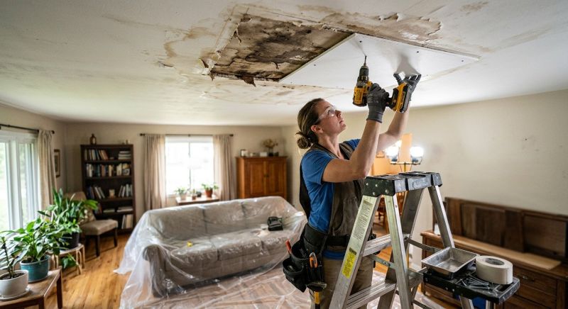 Repair Dented Drywall