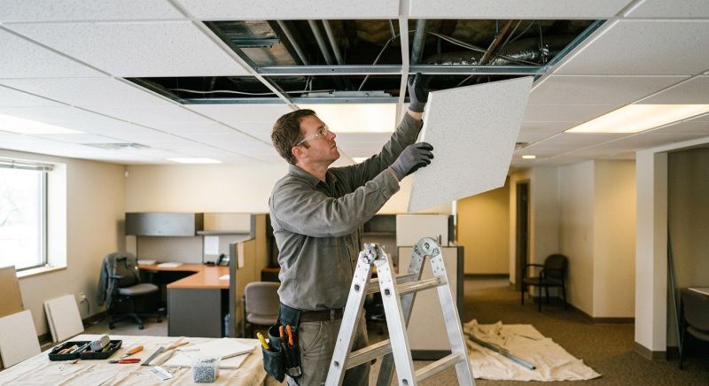 Replace Damaged Ceiling Tiles